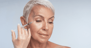 Older woman receiving Botox injection – aesthetic medicine at CliniSculpt, Kyalami Gauteng